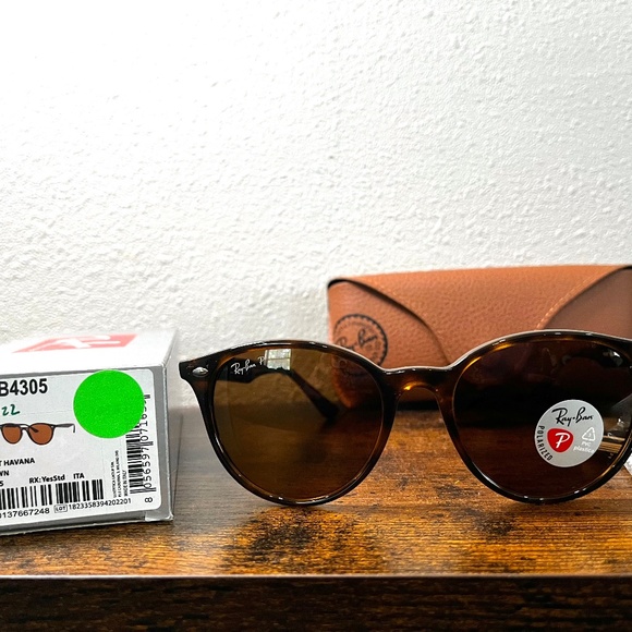 Ray-Ban polarized sunglasses (RB4305). Brown frame/brown lenses - Picture 5 of 10